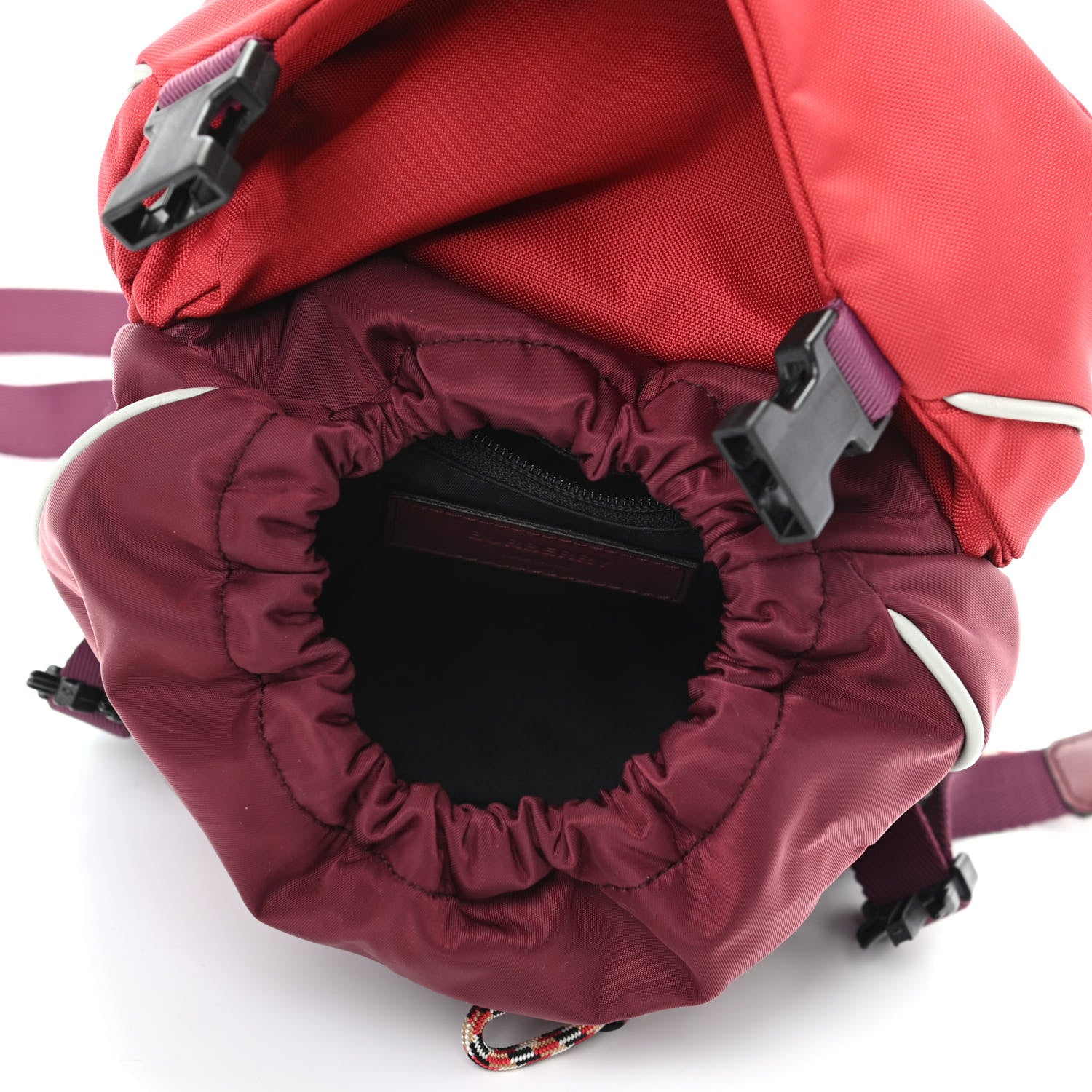 Burberry Nylon Leo Sling Bag Bright Red 5 of 10
