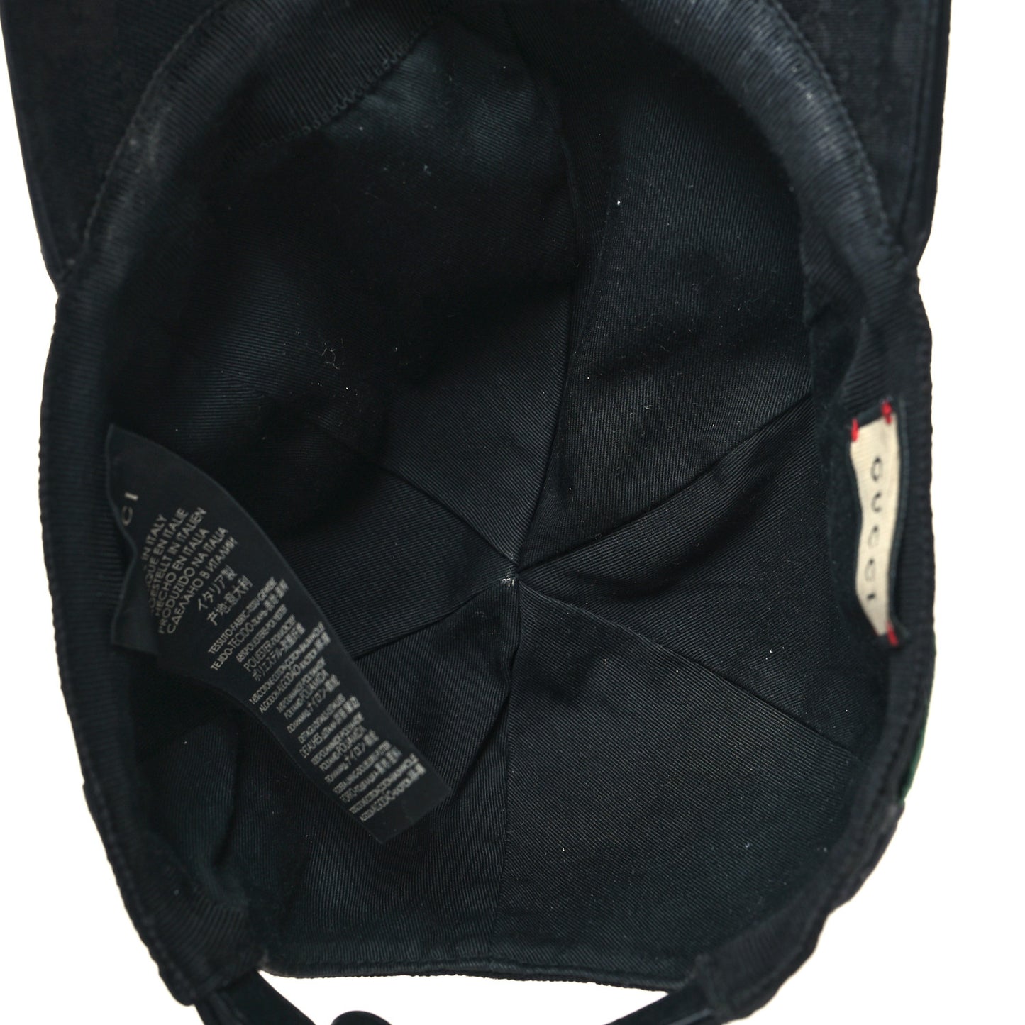 Monogram Web Baseball Hat S Black