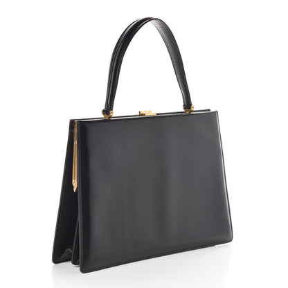 Celine Sleek Calfskin Medium Clasp Bag Black 3 of 9
