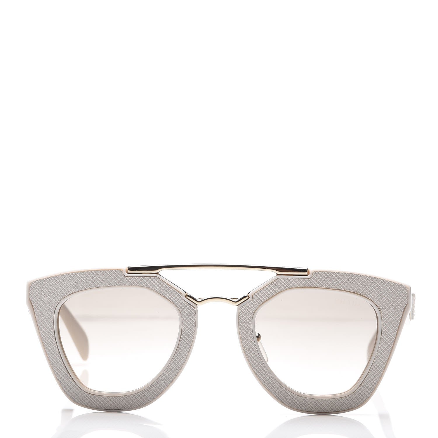 Prada Saffiano Cinema Sunglasses SPR14S White 2 of 7
