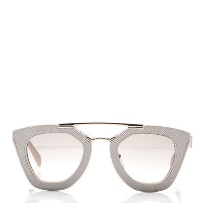 Prada Saffiano Cinema Sunglasses SPR14S White 2 of 7