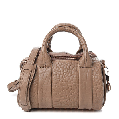 Alexander Wang Pebbled Lambskin Mini Rockie Latte Rose Gold Hardware 1 of 8