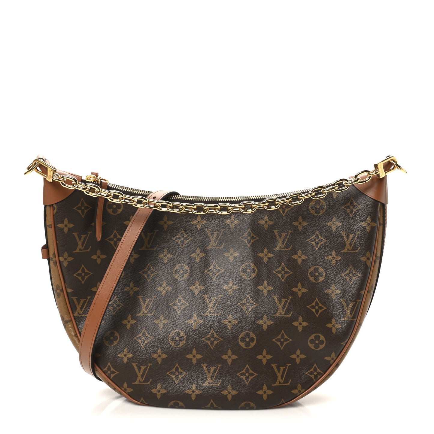 Reverse Monogram Loop Hobo