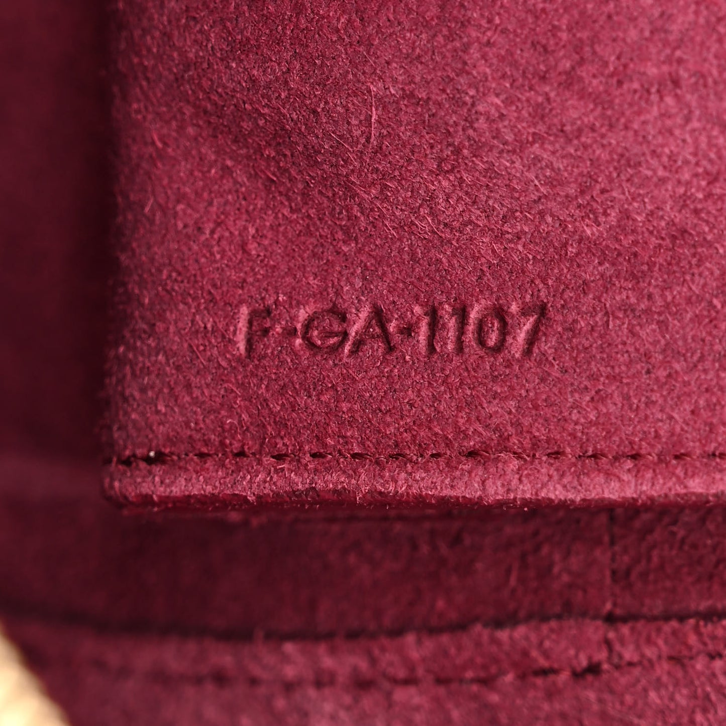 Grained Calfskin Micro Belt Bag Plum