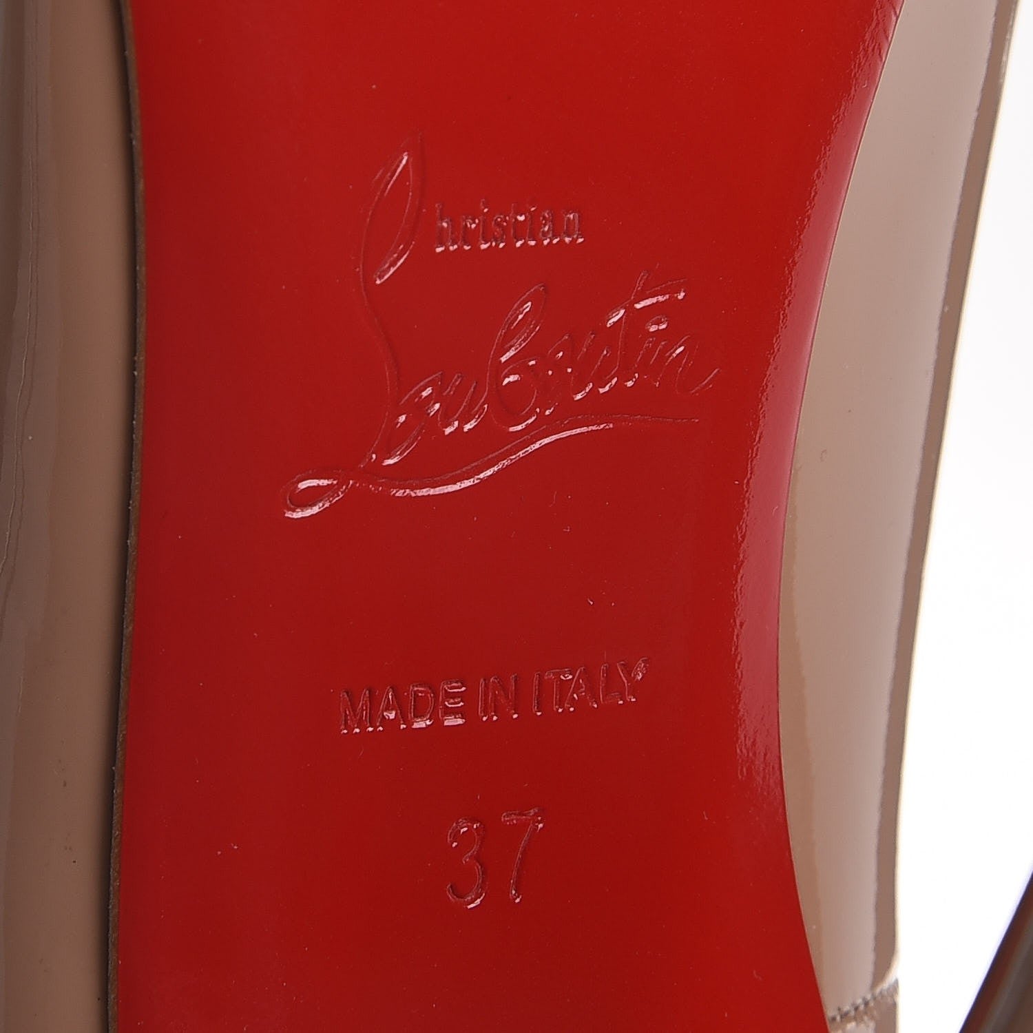 Christian Louboutin Patent So Kate 120 Pumps 37 Nude 6 of 10