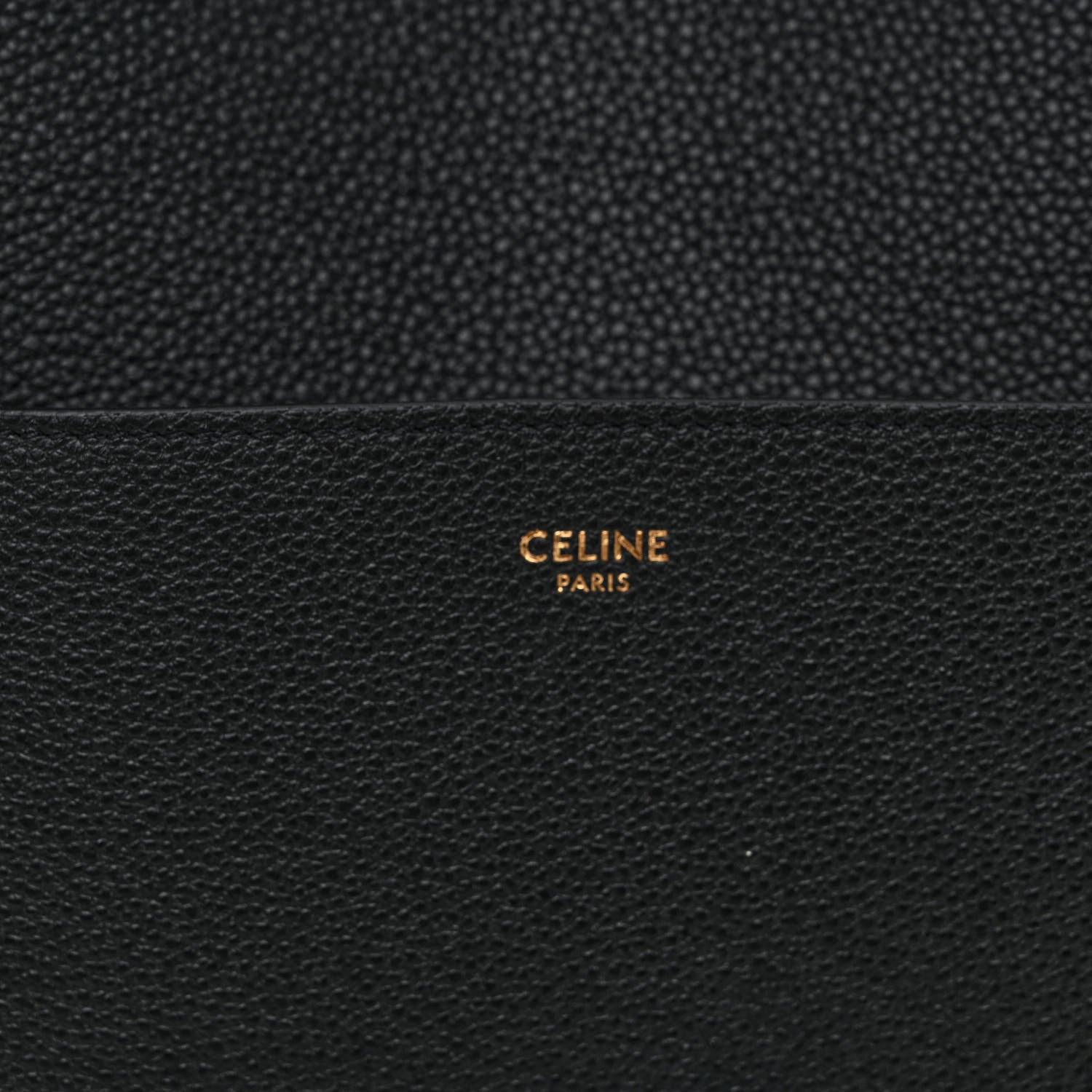 Celine Soft Grained Calfskin Sangle Bucket Bag Black 6 of 10