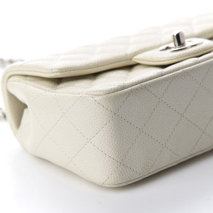 Chanel Caviar Quilted Mini Rectangular Flap White 6 of 12