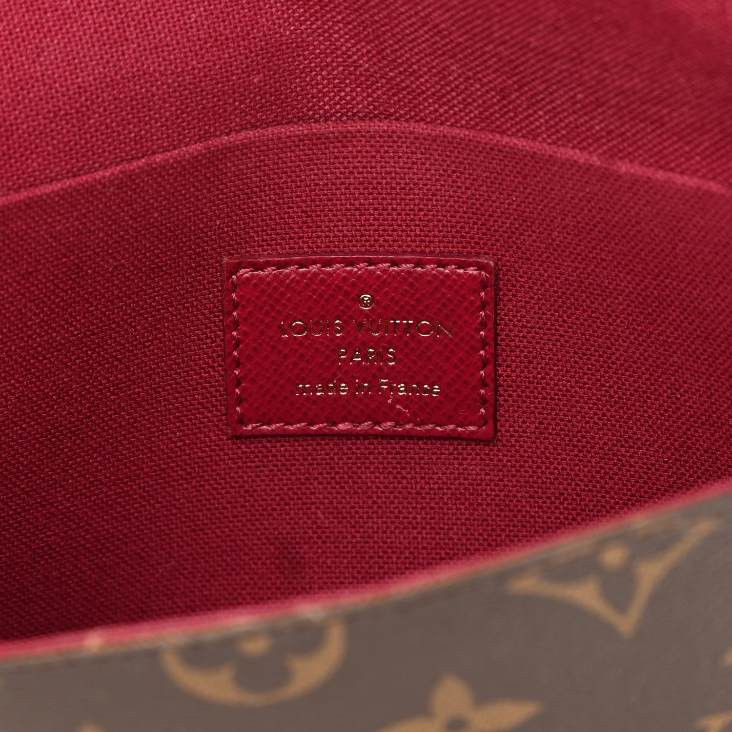 Louis Vuitton Monogram Pochette Felicie Chain Wallet Fuchsia 8 of 22