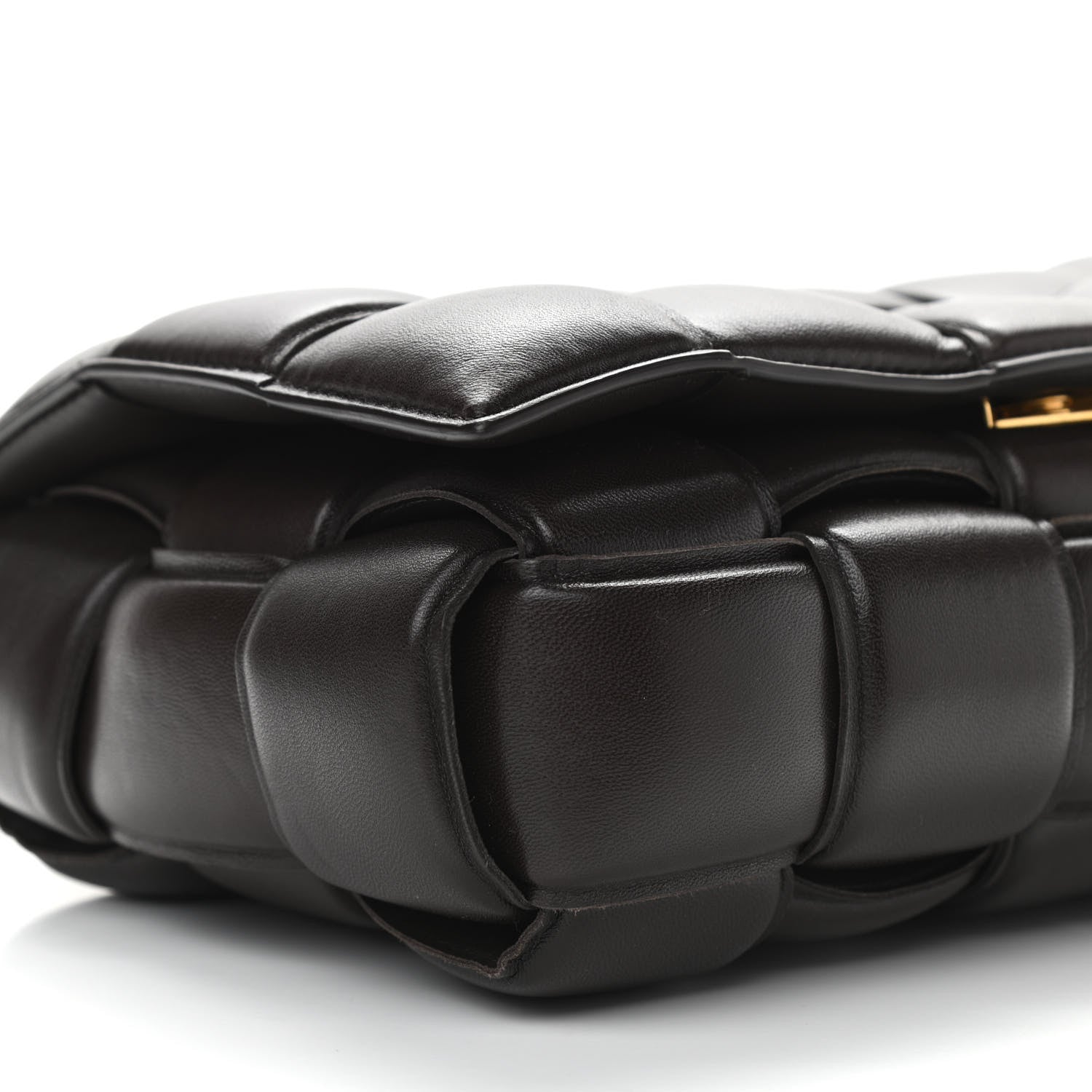 Bottega Veneta Nappa Maxi Intreccio Padded Cassette Crossbody Bag Fondente 8 of 9