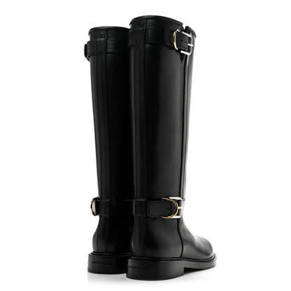 Givenchy Calfskin Voyou Buckle Boots  38 Black 4 of 9