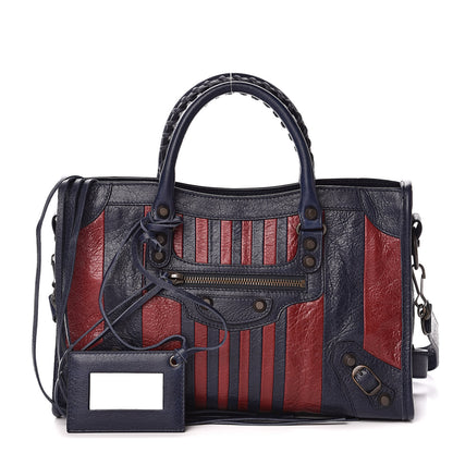 Balenciaga Veau Arena Multicolore Classic Hardware S City Bleu Nuit Rouge 1 of 9