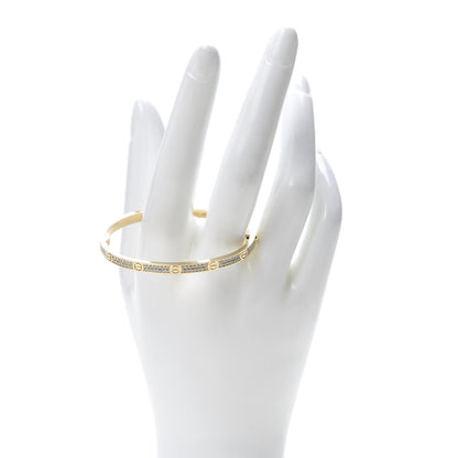 Cartier 18K Yellow Gold Diamond Small LOVE Paved Bracelet 15 2 of 7