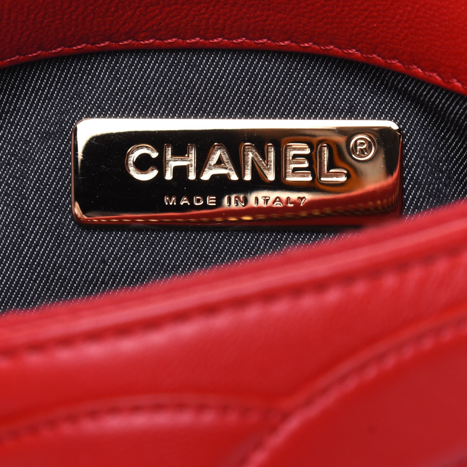 Chanel Lambskin CC Mania Waist Belt Bag Red 7 of 15