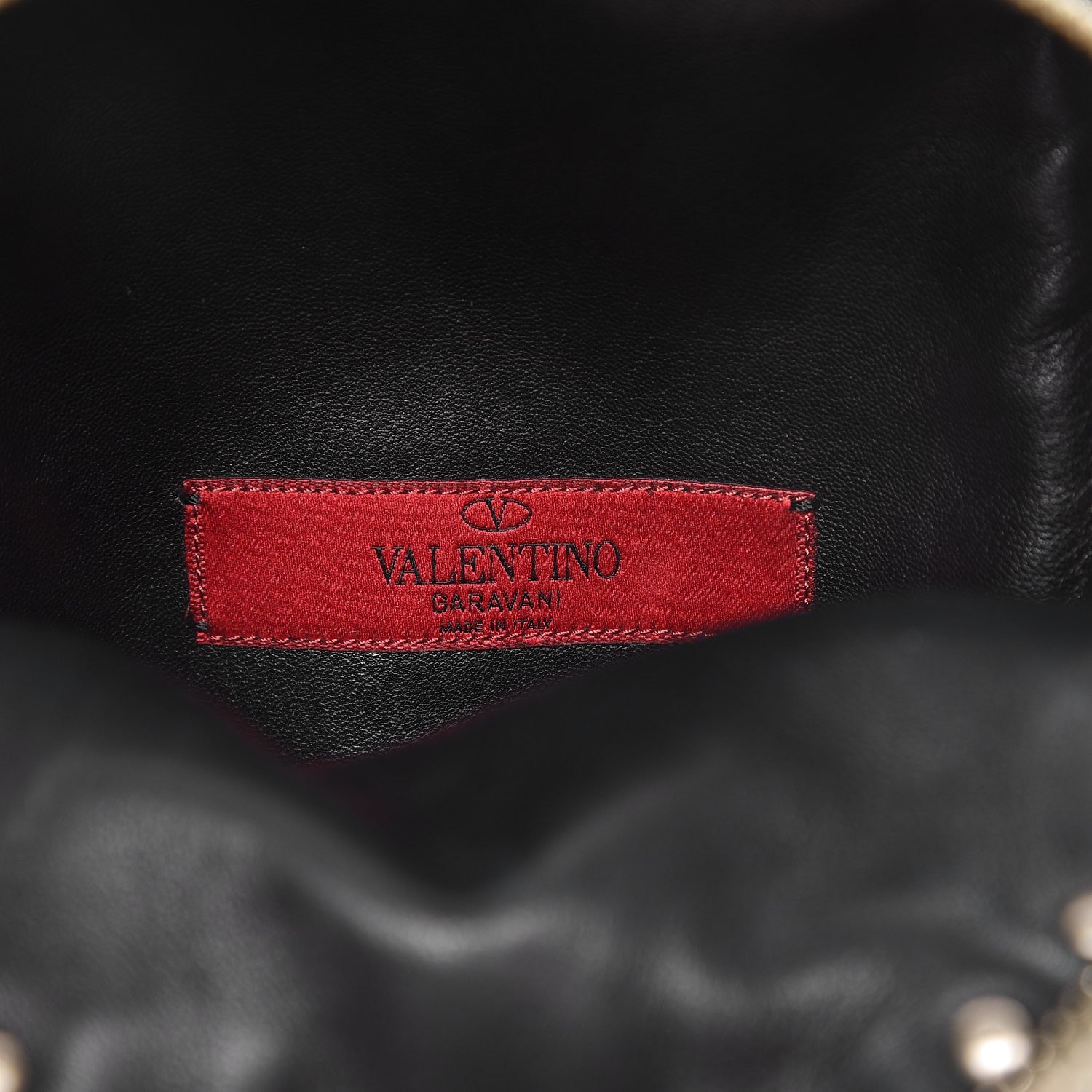 Valentino Garavani Calfskin Mini Rockstud Backpack Black Light Ivory 6 of 8