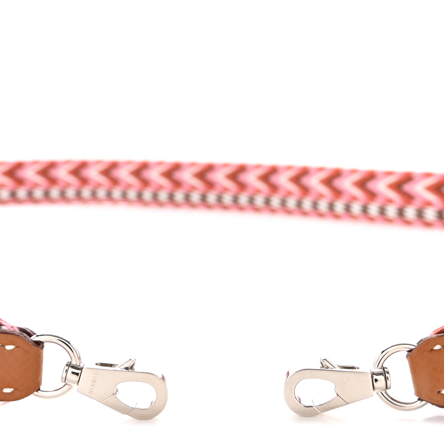 Hermes Toile Swift 25mm Sangle Allegro Shoulder Strap Rose Confetti White Gold 3 of 4