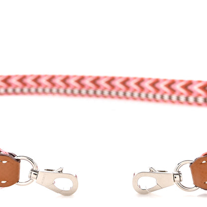 Hermes Toile Swift 25mm Sangle Allegro Shoulder Strap Rose Confetti White Gold 3 of 4