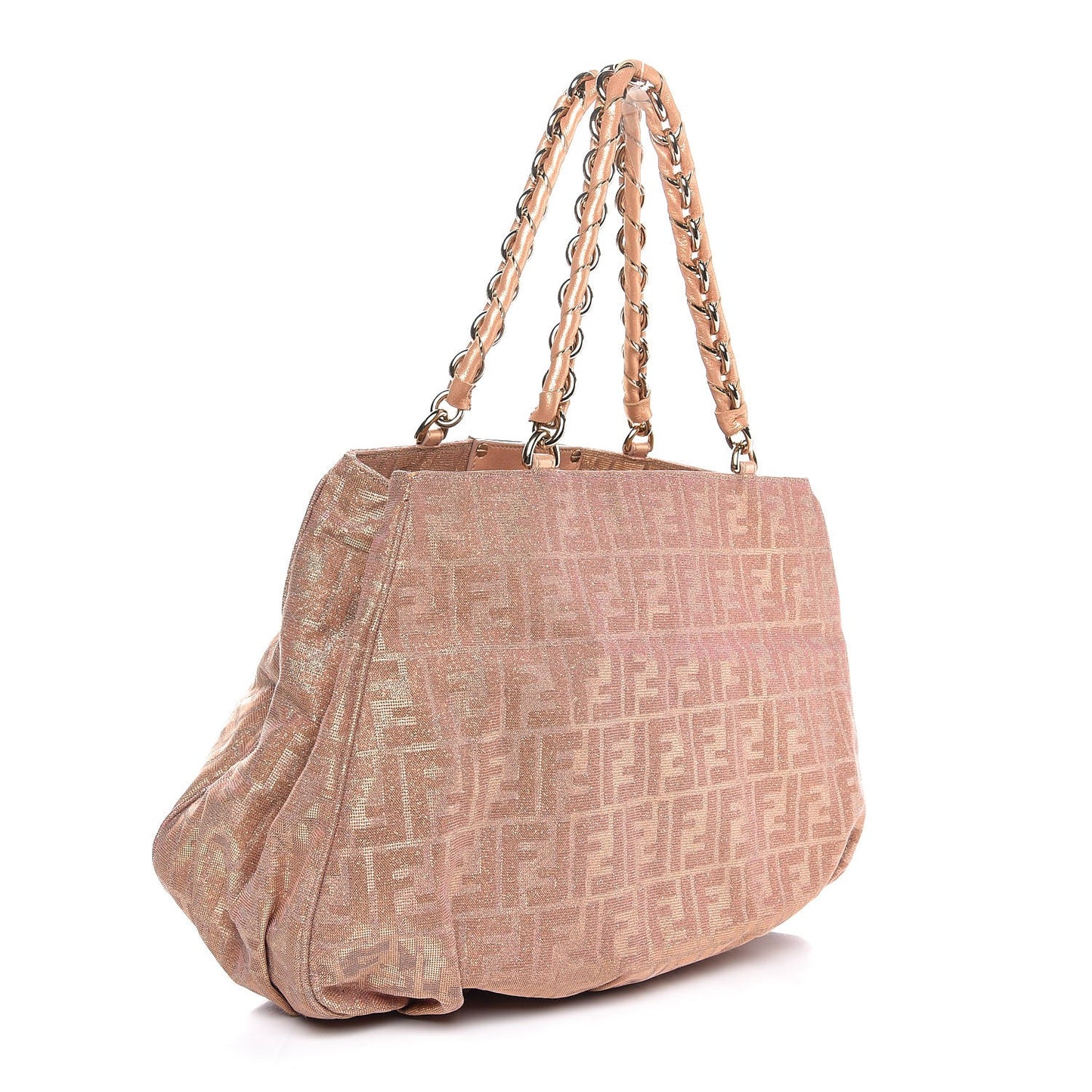 Metallic Lurex Zucca Mia Tote Arancio