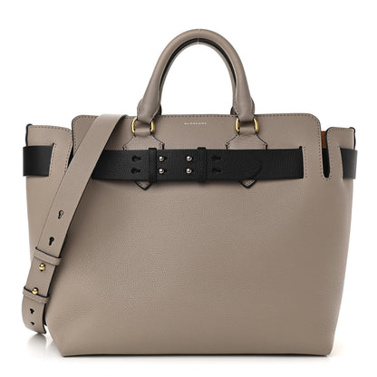 Burberry Soft Grain Calfskin Medium Belt Bag Mineral Grey Black 1 of 8