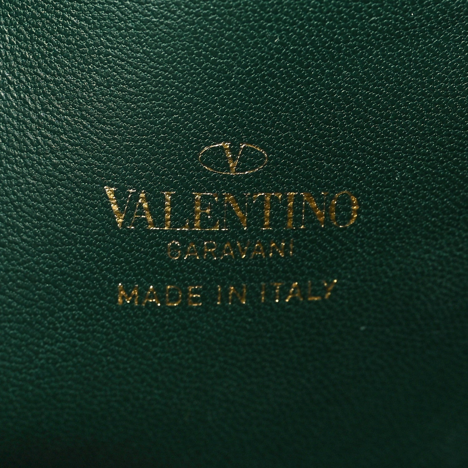 Valentino Garavani Nappa Mini VLogo Signature Chain Bucket Bag English Green 5 of 5