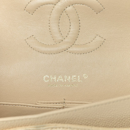Chanel Caviar Quilted Medium Double Flap Beige Clair 7 of 10