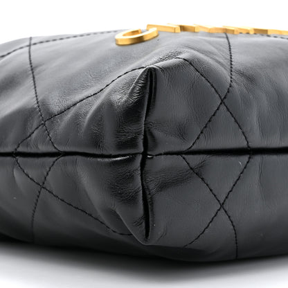 Chanel Shiny Calfskin Quilted Mini Chanel 22 Black 10 of 10