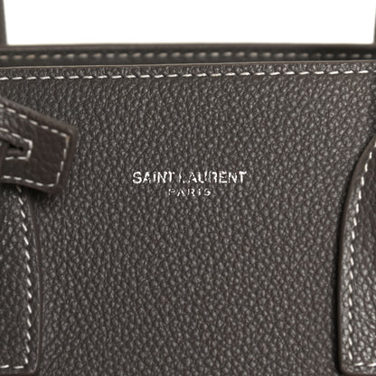 Saint Laurent Grained Calfskin Small Sac De Jour Fog 7 of 13