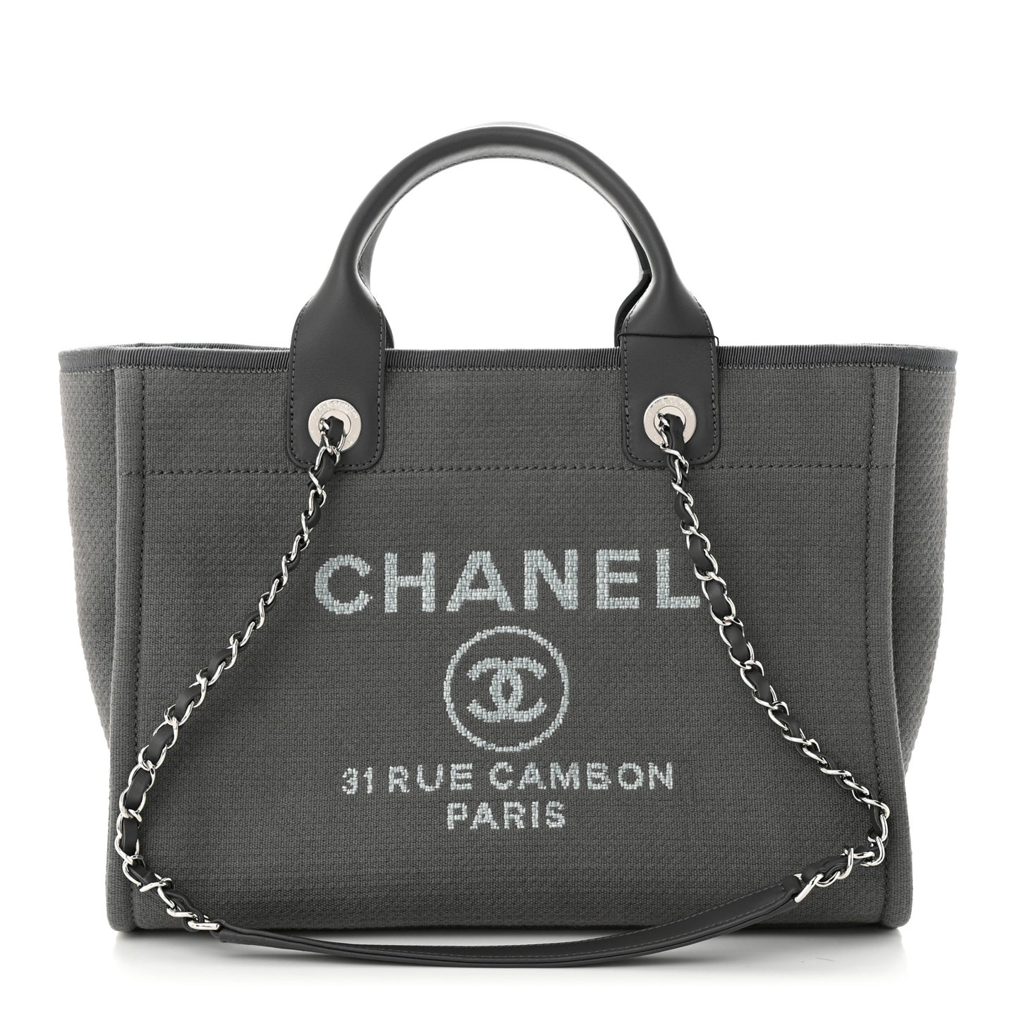 Mixed Fibers Small Deauville Tote Grey