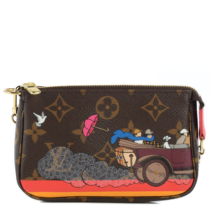 Louis Vuitton Monogram 2015 Christmas Animation Mini Pochette Accessories 1 of 7