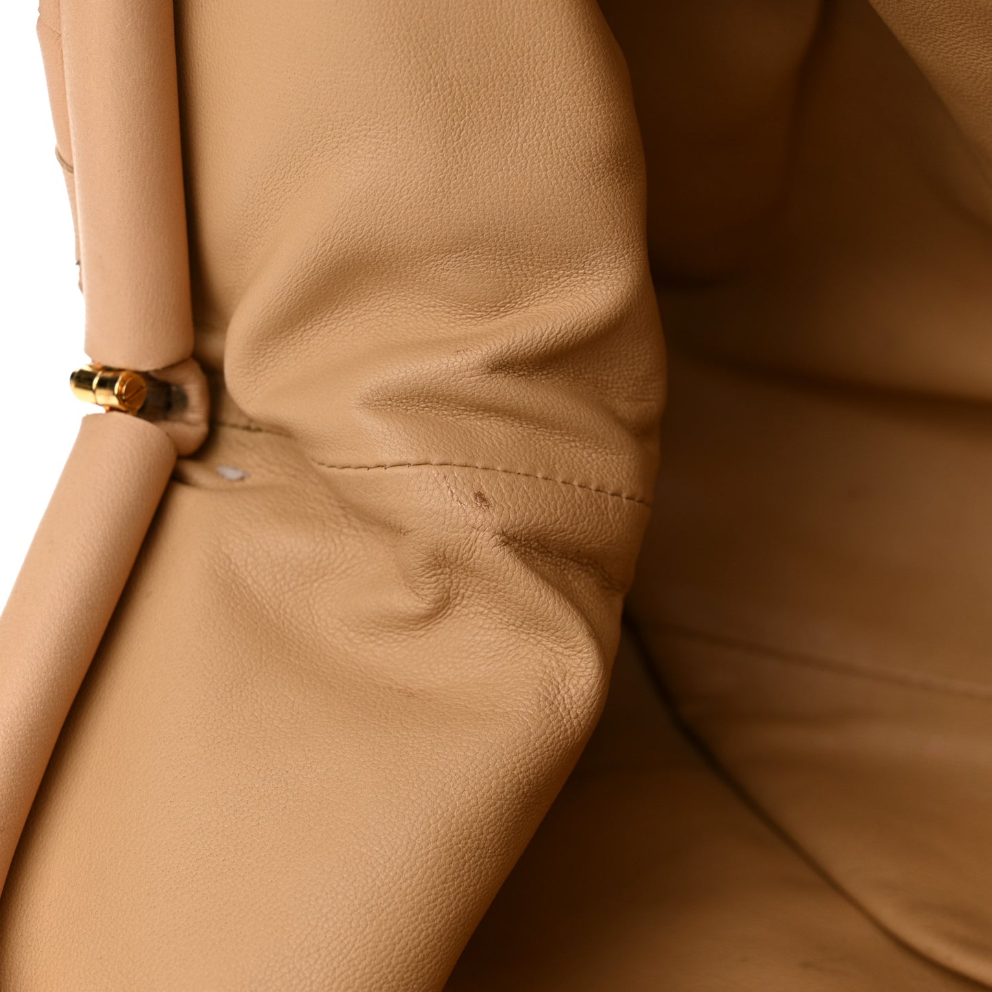 Nappa Maxi Intrecciato The Pouch Oversized Clutch Almond