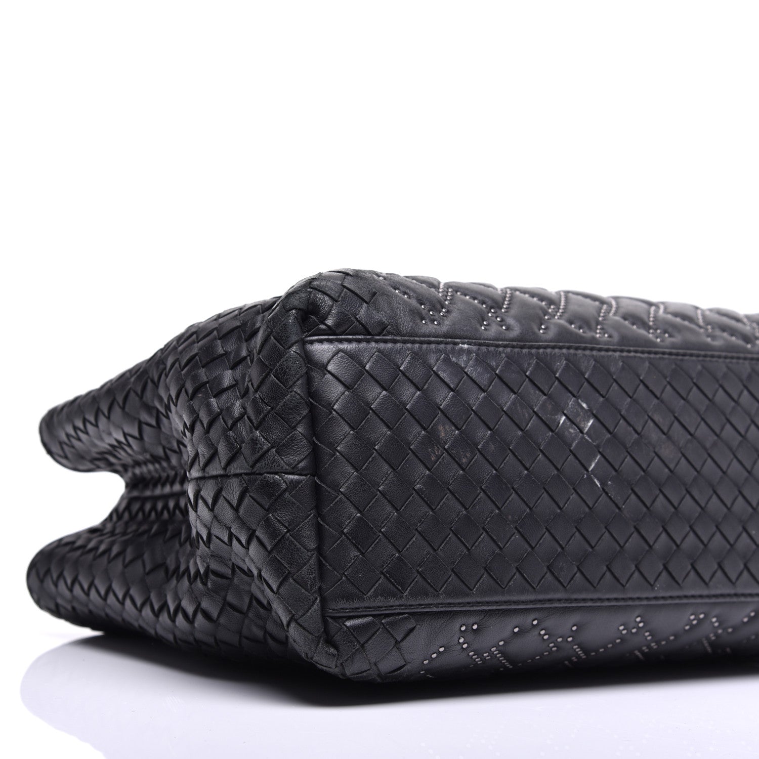 Bottega Veneta Nappa Intrecciato Microstuds Tote Black 7 of 10