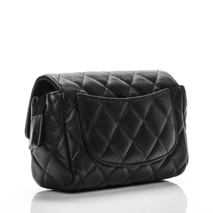 Chanel Caviar Quilted Flap Cosmetic Case Black 3 of 8