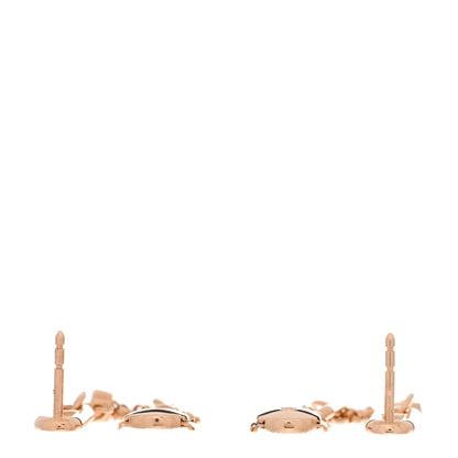 Hermes 18K Rose Gold Diamond Chaine D'Ancre Chaos Earrings 3 of 5