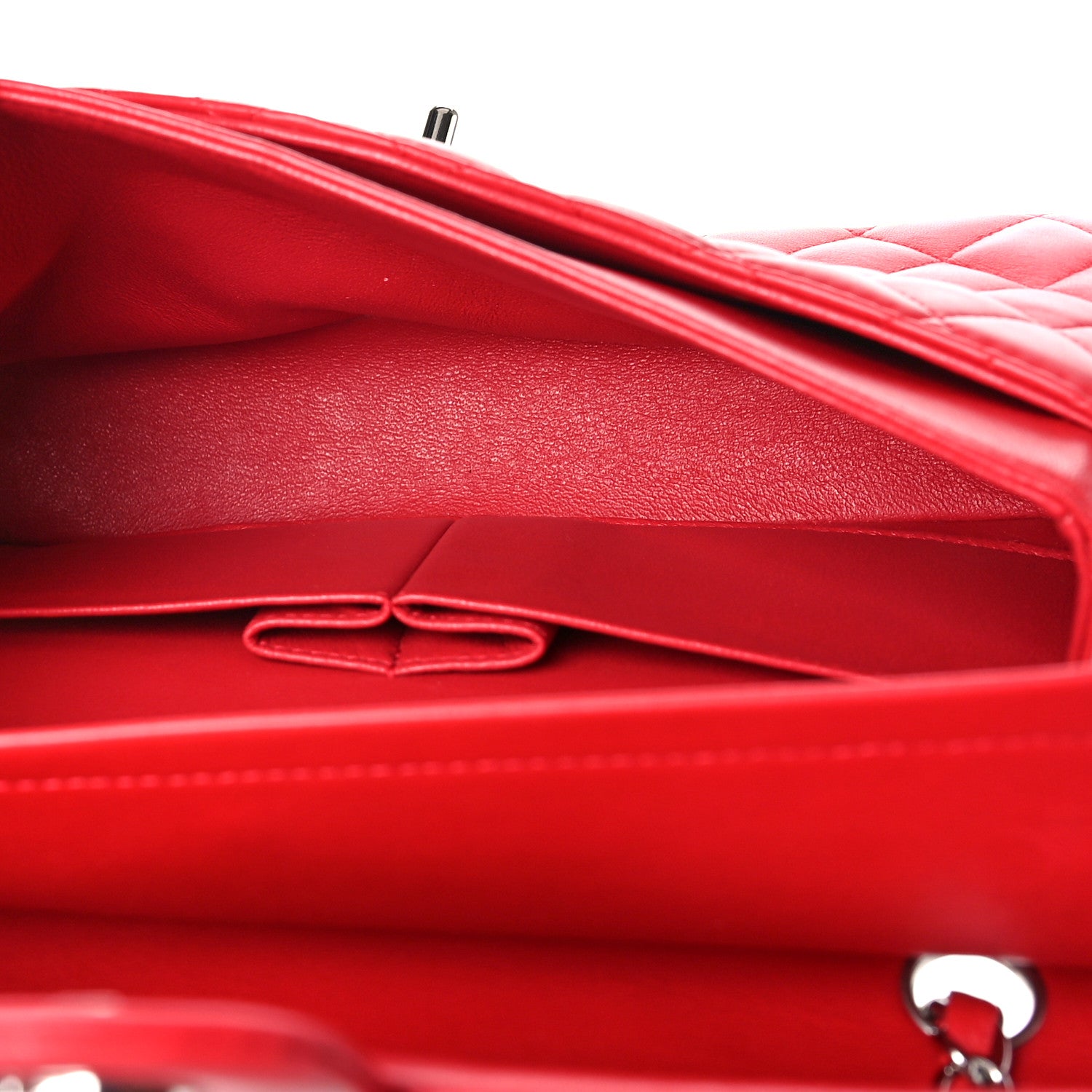 Chanel Lambskin Quilted Medium Double Flap Red 4 of 8
