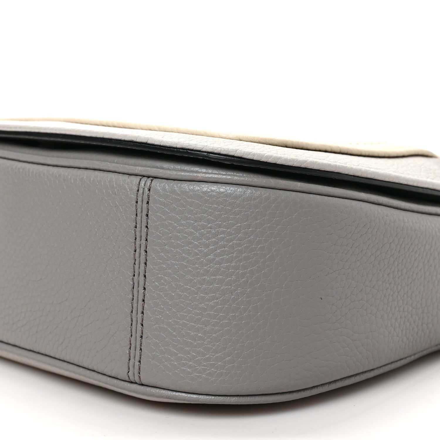 Marc Jacobs Calfskin Empire City Messenger Crossbody Ghost Grey Multicolor 8 of 9