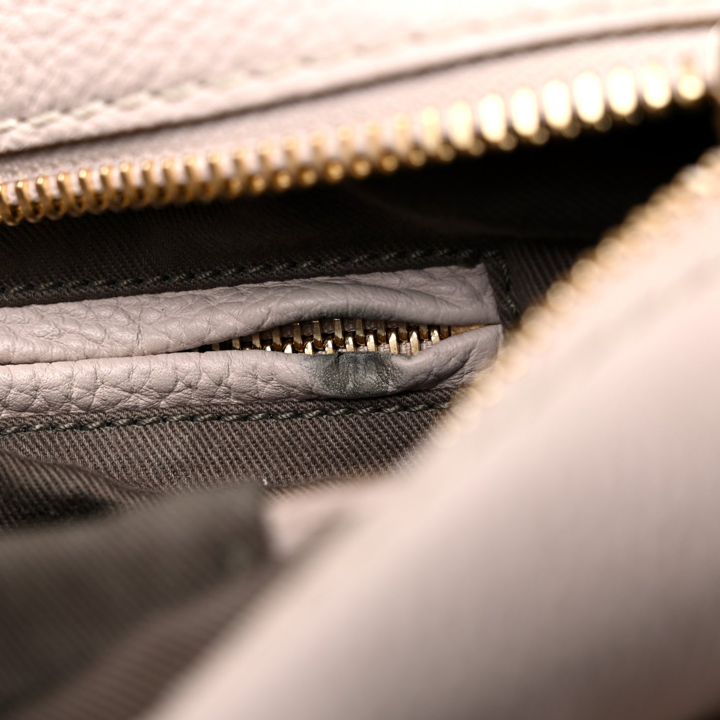 Calfskin Medium Marcie Satchel Abstract White