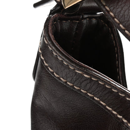Gucci Calfskin Medium Britt Hobo Dark Brown 16 of 17