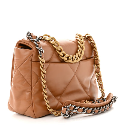 Chanel Lambskin Quilted Medium Chanel 19 Flap Brown 3 of 11