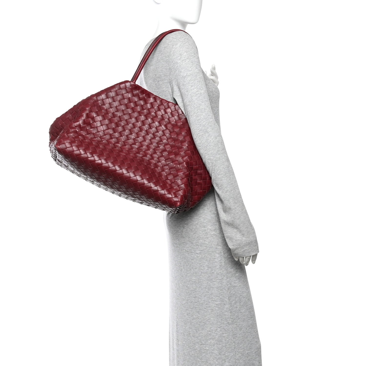 Bottega Veneta Nappa Intrecciato Tote Bag Barolo 2 of 12