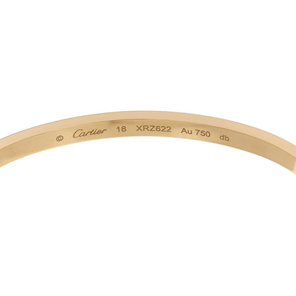 Cartier 18K Yellow Gold 6 Diamond Small LOVE Bracelet 18 6 of 8