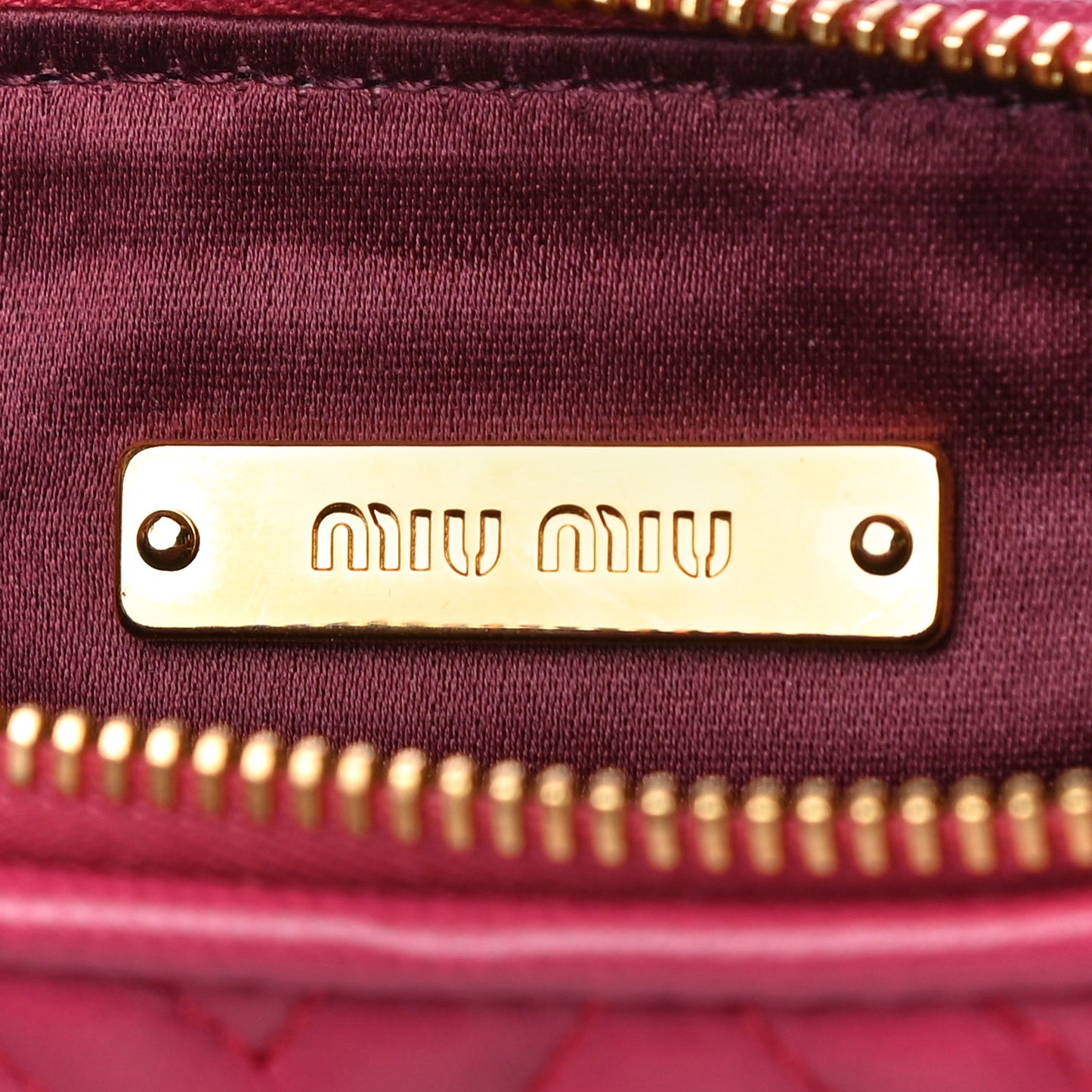 Nappa Matelasse Wristlet Fuxia