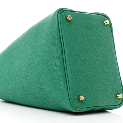 Hermes Taurillon Clemence Picotin Lock 18 PM Vert Jade 9 of 12
