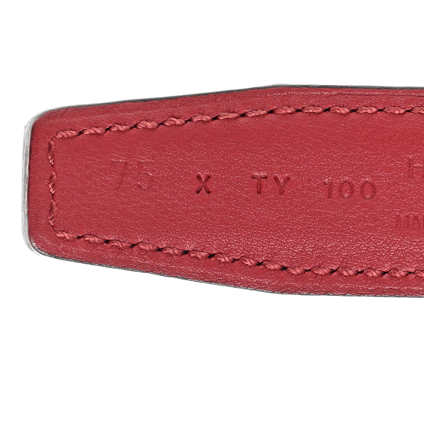 Box Swift 24mm Constance H Belt 75 Black Rouge Grenat