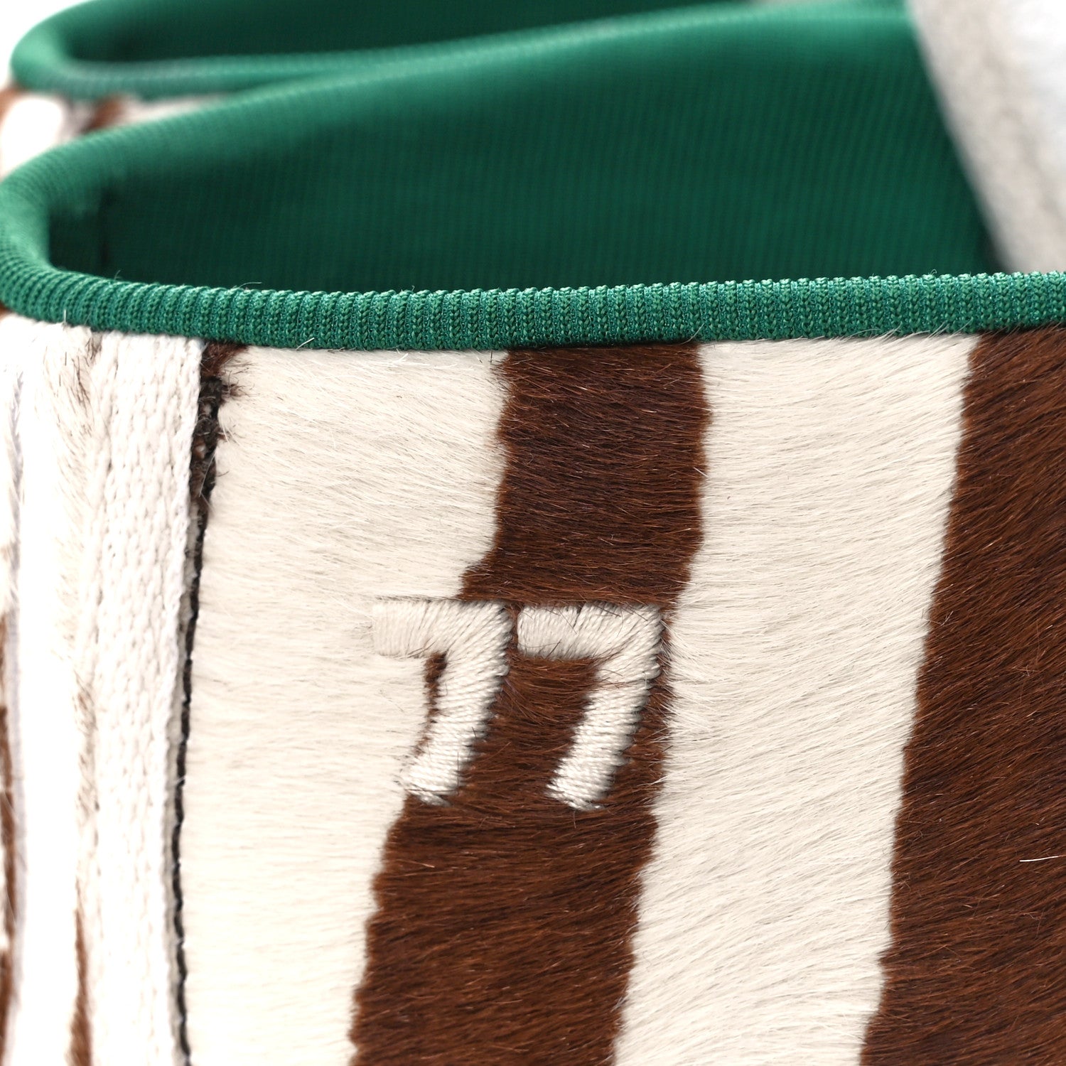 Gucci Pony Hair Mens 1977 Tennis High Top Sneakers 9 Brown 5 of 9