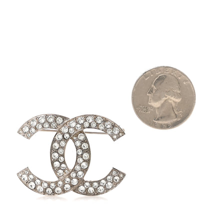 Chanel Crystal Palais Garnier CC Brooch Silver 2 of 6