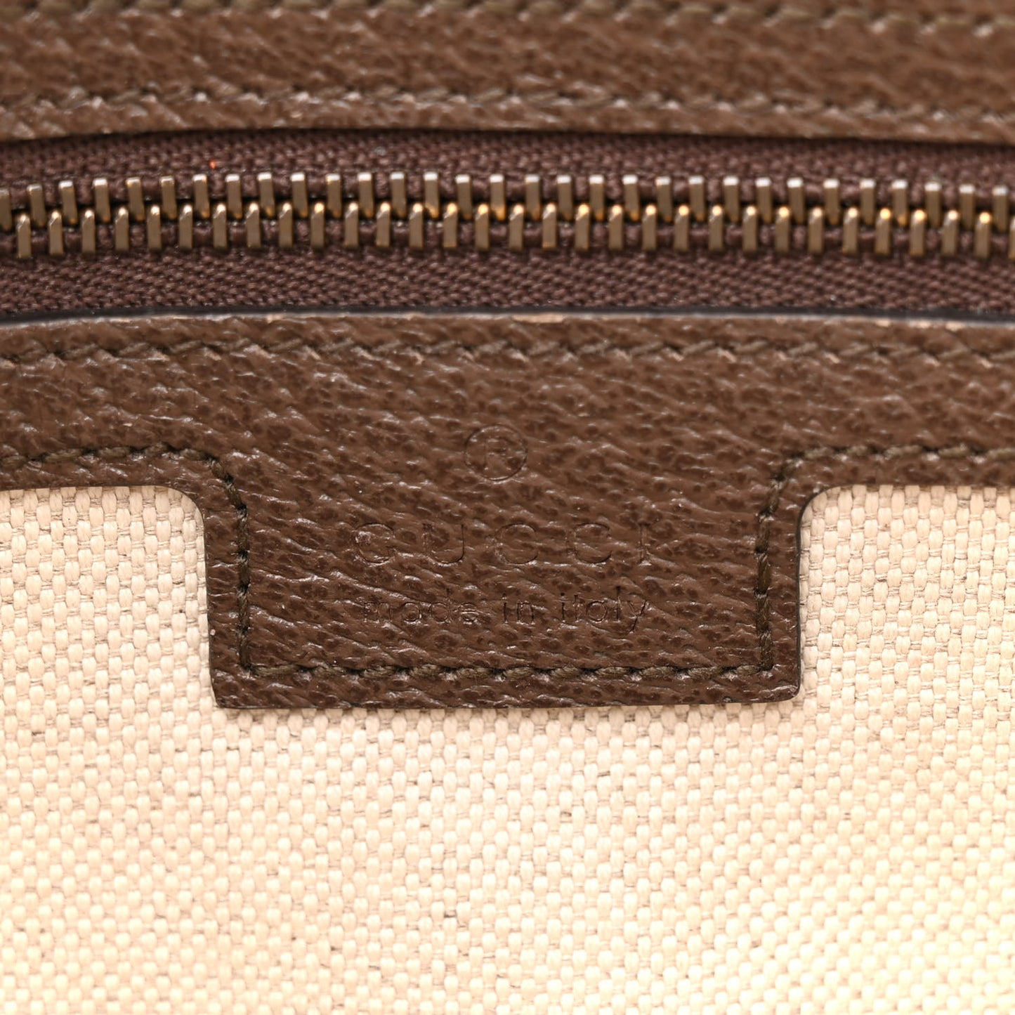 GG Supreme Monogram Textured Dollar Calfskin Web Ophidia Wristlet Shoulder Bag Beige Ebony New Acero