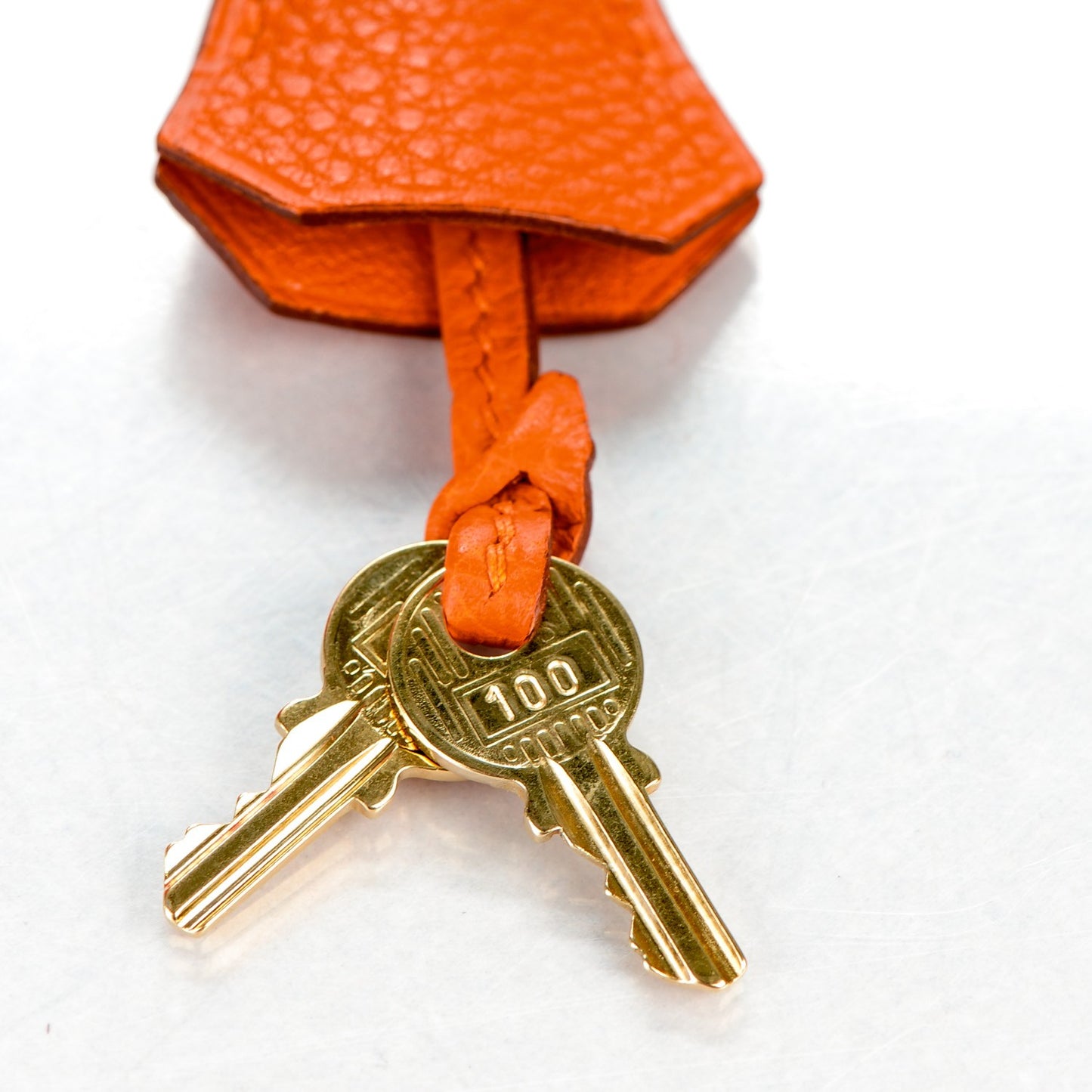 Taurillon Clemence Birkin 35 Orange