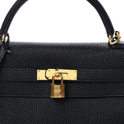 Hermes Togo Kelly Retourne 32 Black 7 of 15