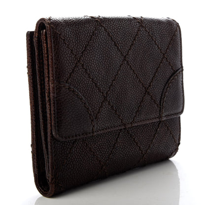 Chanel Caviar Wallet Dark Brown 3 of 8
