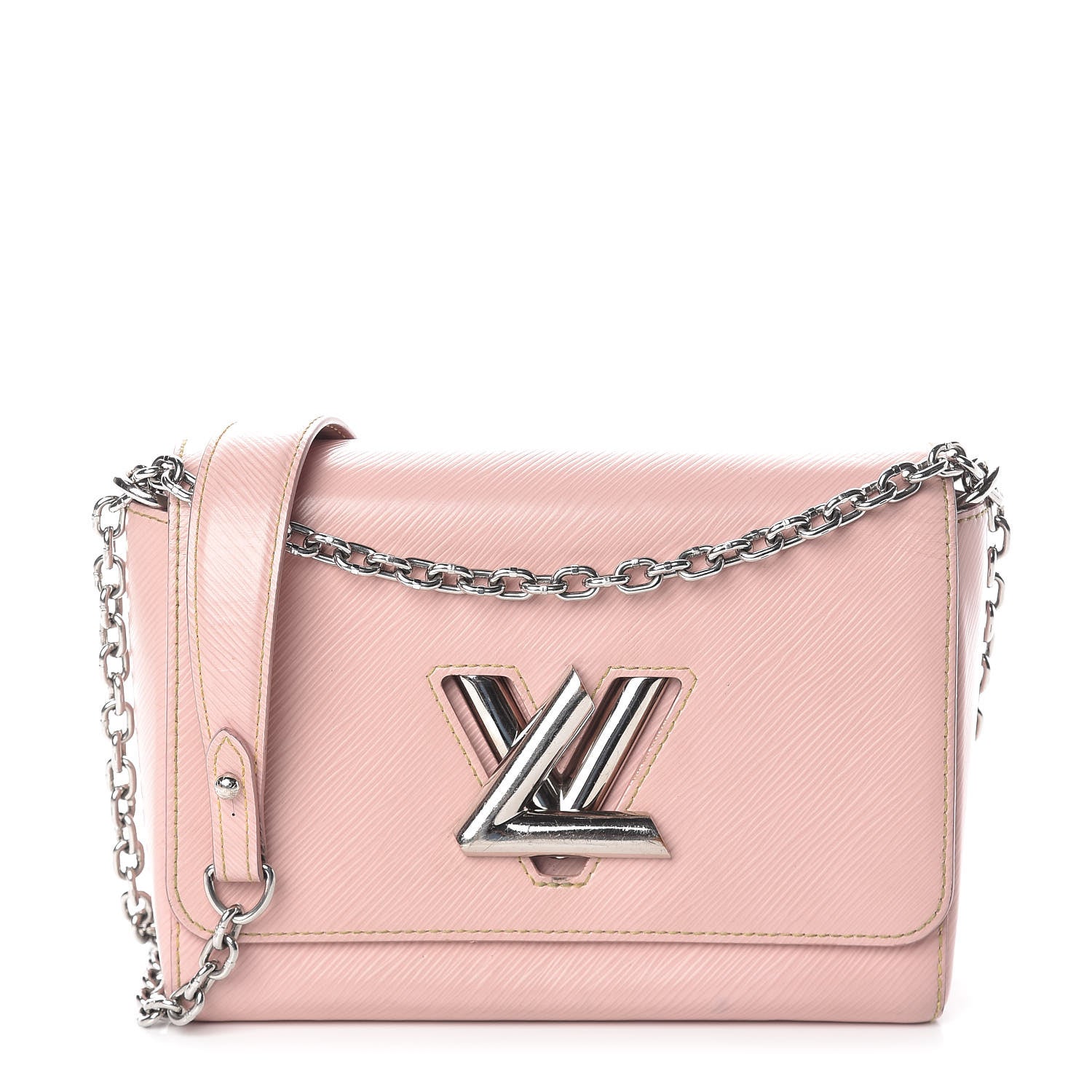 Louis Vuitton Epi Twist Shoulder Bag MM Rose Ballerine 1 of 21