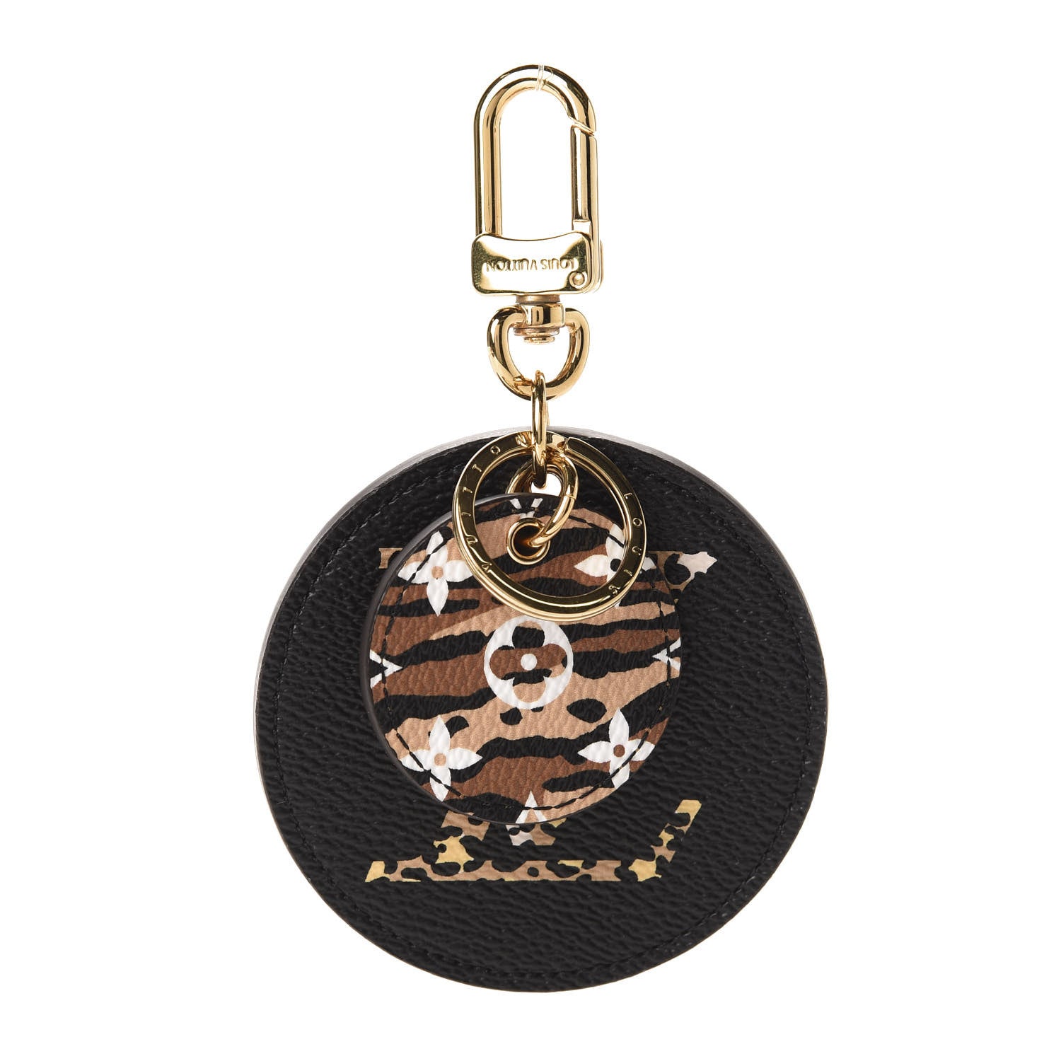 Louis Vuitton Monogram Giant Jungle Bag Charm Key Holder Black 2 of 6